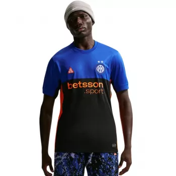 Tricou de fotbal Nike Inter Milano 2025/2026 Stadium ediție specială pentru bărbați, negru/albastru, IM6998 413, mărimea M