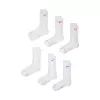 Șosete Nike Everyday Elevated Crew, set de 6 perechi, alb, 35-37,5