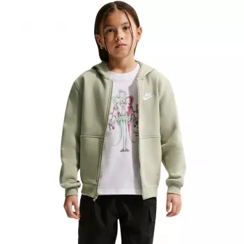 Bluză pentru copii Nike Sportswear Club Fleece verde deschis FD3004-304 M