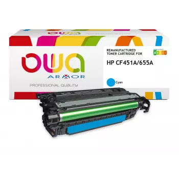 Cartuș de toner ARMOR OWA compatibil cu HP CF451A cyan (10.500 pagini)