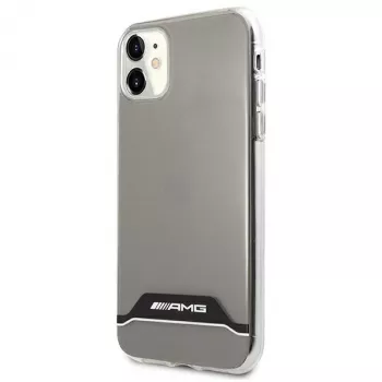 AMG AMHCN61TCBW Hard Case for iPhone 11 / XR 6.1 inch – Transparent with Electroplate Black & White