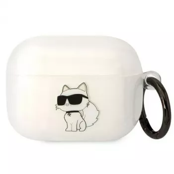 Karl Lagerfeld KLAPHNCHTCT Husă transparentă Ikonik Choupette pentru AirPods Pro