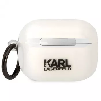 Karl Lagerfeld KLAPHNCHTCT Husă transparentă Ikonik Choupette pentru AirPods Pro