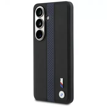 Husă MagSafe BMW Perforated Stripe Logo pentru Samsung Galaxy S26 - albastru