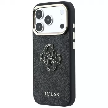 Husă GUESS 4G & Big Resin Logo pentru iPhone 17 Pro / 18 Pro - neagră