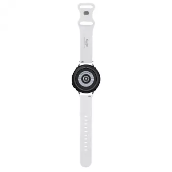 Curea universală din silicon pentru smartwatch Hello Kitty HKUWMSDIESK Heads & Stripes, neagră, 20mm