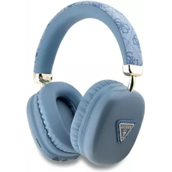 Căști over-ear wireless GUESS 4G Triangle Logo Bluetooth 5.3 albastre