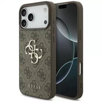 Husă spate GUESS 4G Big Logo pentru Apple iPhone 17 Pro / 18 Pro - maro