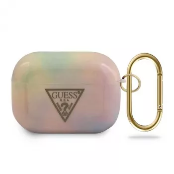 Husă GUESS pentru AirPods Pro, roz, colecția Tie & Dye
