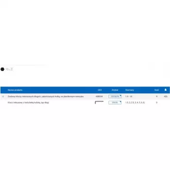 UNIOR 608534 Long Ball-End Hex Key Set, 9-Piece, 1.5-10mm, Chrome Vanadium Steel, Phosphated, DIN ISO 2936