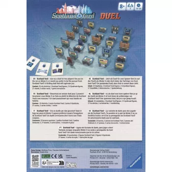 Ravensburger Scotland Yard Duel - joc de cărți de detectivi pentru 2 jucători