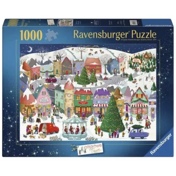 Puzzle Ravensburger Orașul fermecat de Crăciun (1000 piese)