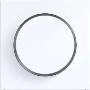 Placă centrală HAGER WAN7060WG pentru dimmer rotativ / potențiometru rotativ, A.x/C.x, albă