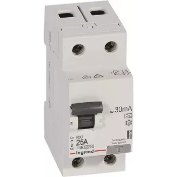 Legrand 402036 RX3 Întrerupător diferențial 25A 2 poli 30mA tip A 230V AC 2 module