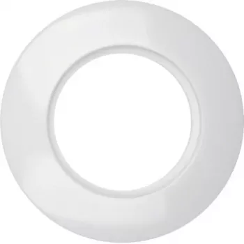 Ramă de acoperire Hager WTD3100WG cu 1 post, seria 1930, alb polar lucios