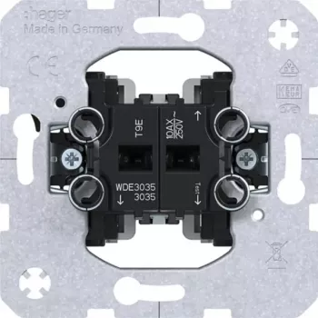 Hager WDE3035 Modul întrerupător de serie, montaj îngropat, 10 AX, 250 V, borne cu șuruburi, fără halogen