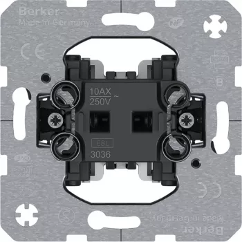 Hager WDE3036 Modul comutator de schimbare, montaj îngropat, 10 AX, 250 V AC, borne cu șuruburi
