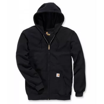 Hanorac cu glugă și fermoar Carhartt Midweight, negru