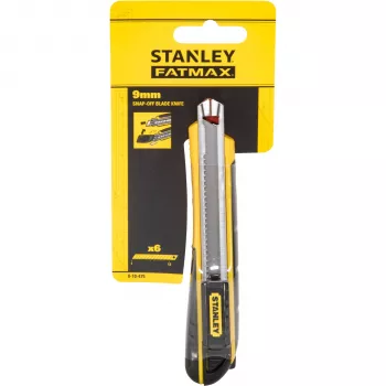 Cutter Stanley FatMax cu lamă ruptibilă de 9 mm și magazie de lame