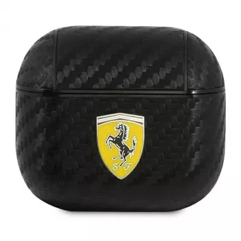 Husă Ferrari FESA3CABK pentru AirPods 3 On Track PU Carbon Black