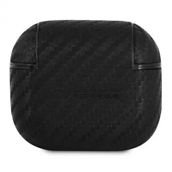 Husă Ferrari FESA3CABK pentru AirPods 3 On Track PU Carbon Black