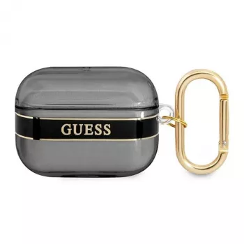 GUESS Strap Collection Husă AirPods Pro - neagră