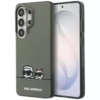 Husă MagSafe Karl Lagerfeld Samsung Galaxy S26 Ultra IML Peekaboo Karl&Choupette verde