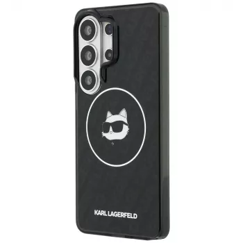 Karl Lagerfeld IML Repeated Choupette husă MagSafe pentru Samsung Galaxy S26 Ultra, neagră