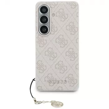 GUESS 4G Classic Logo Charm husă MagSafe pentru Samsung Galaxy S26 - roz