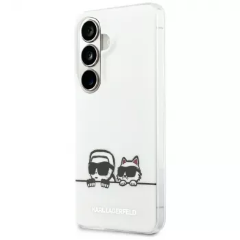 Husă MagSafe Karl Lagerfeld IML Peekaboo Karl & Choupette pentru Samsung Galaxy S26, transparent