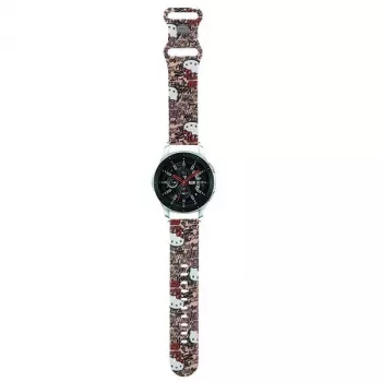 Hello Kitty curea universală din silicon pentru ceas Graffiti roz 22mm
