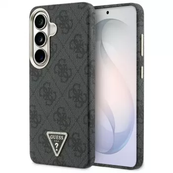 Guess 4G Triangle Logo husă MagSafe pentru Samsung Galaxy S26 - neagră