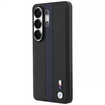 BMW Perforated Stripe Logo husă MagSafe pentru Samsung Galaxy S26 Ultra - albastră