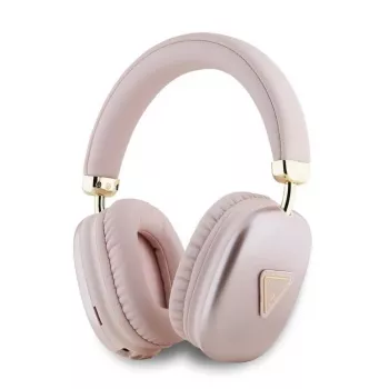 Căști on-ear GUESS Metallic Triangle Logo Bluetooth V5.3 Roz