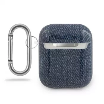 Husă GUESS GUACA2TPUJULDB pentru AirPods 1/2 Albastru închis Jeans Collection