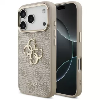 Husă GUESS 4G Big Classic Logo pentru Apple iPhone 17 Pro / 18 Pro - auriu roz