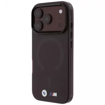 Husă BMW M IML Frosted Metal Logo & Trims MagSafe pentru iPhone 18 Pro Max / 17 Pro Max - Burgund