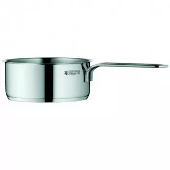 Cratiță WMF Mini Rondel, 0,9 L, 12 cm, oțel inoxidabil Cromargan 18/10, potrivită pentru inducție, argintie