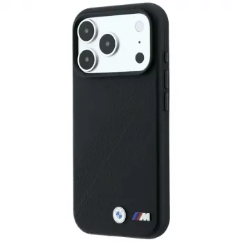 Husă MagSafe BMW M Tire Track Metal Logo pentru iPhone 18 Pro Max / 17 Pro Max - Negru