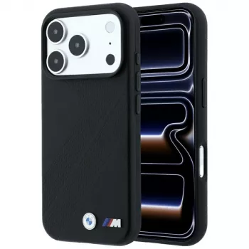 Husă MagSafe BMW M Tire Track Metal Logo pentru iPhone 18 Pro / 17 Pro - Negru