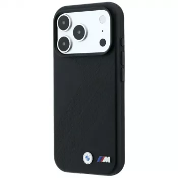 Husă MagSafe BMW M Tire Track Metal Logo pentru iPhone 18 Pro / 17 Pro - Negru