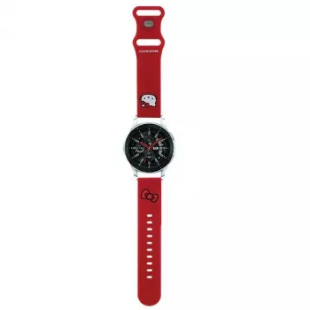 Curea universală din silicon pentru ceas Hello Kitty 22mm Cap Kitty Roșu
