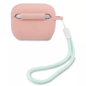 Husă AirPods Pro GUESS GUACAPLSVSPG silicon Vintage Pink Green