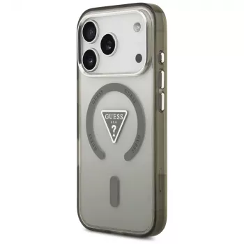 Husă GUESS IML Gradient Triangle Logo MagSafe pentru iPhone 17 Pro Max - Khaki