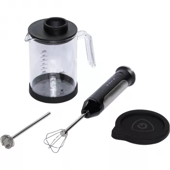 Spumant de lapte cu inducție Graef MS 202, 200 ml spumare / 350 ml încălzire, oțel inoxidabil, argintiu