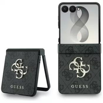 Husă GUESS Big 4G Logo pentru Samsung Galaxy Z Flip 5 - Negru