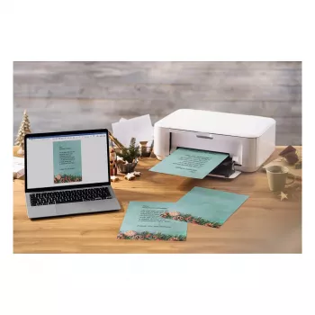 Hârtie de scrisori de Crăciun SIGEL DP642, motiv de Crăciun verde, A4, 90 g/m2, 100 foi