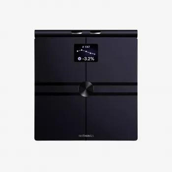 Cântar inteligent Withings Body Fit cu compoziție corporală segmentală, analiză metabolică și a sănătății inimii, dispozitiv medical, negru