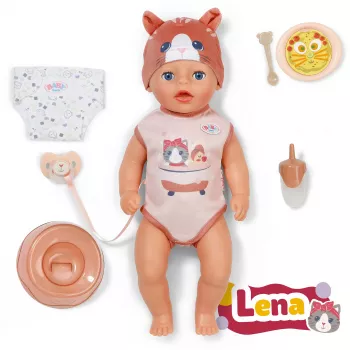 Păpușă cu corp moale ZAPF CREATION Zapf Baby born Lena Cat 36cm