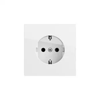 Priză SCHUKO Gira 446670, montaj îngropat, alb pur lucios, 16 A, 250 V, System 55